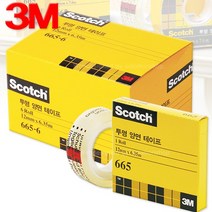 3M투명양면테이프 665R-6 12x6.35M 리필6롤/3M양면테이프/3M테이프/쓰리엠테이프, 665R-6 리필6개입