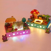 알파파 새싹 키우기 세트 어린이 식물 싹틔우기 관찰 일지 DIY 키트 식목일 씨앗 재배 식물 기르기 체험, 버섯(이벤트)