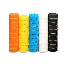 자동차판금도장 스크레치 리무빙스프레이 50p 직경 3/75mm 연마 스폰지 패드 디스크 자동차 청소 왁싱 도, 한개옵션0