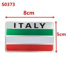 베스파 악세사리 호환 newbee 3d 알루미늄 car italian italy map 국기 스티커 그릴 엠블럼 오토바이 데칼 for ferrari fiat piaggio, S0373