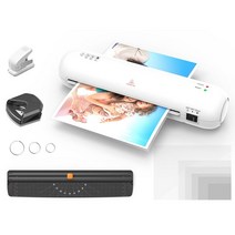 코팅기 가정용 a3 a4 코팅 sl280 라미네이터 기계 세트 크기 뜨겁고 차가운 라미네이션 2 롤러 시스템 w 12 라미네이팅 파우치 종이 커터 코너 라운더, 우리를, 하얀색