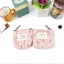 더드림도매수입 나무무늬 화장품 동전 수납 소형 파우치 1P 동전지갑