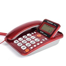 태경IDS 발신자표시 CID 강력벨 전화기 적색 TK-550, TK-550 레드