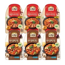 (냉장)다담 부대찌개양념140gx3개+매콤두부조림양념140gx3개, 1세트