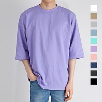 스타일에스 MD 남녀공용 빅사이즈 10컬러 오버핏 7부 티셔츠