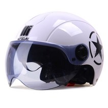하프 바이크 헬멧_화이트_helmet04, 화이트