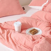 모모 옥수수솜 무봉제 차렵이불 SS 애프리콧 1P 침구