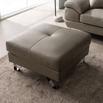 [KT알파쇼핑]바로크가구 피아체 인조가죽 스툴, 머드그레이