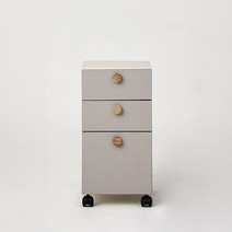 한샘 티오 이동서랍장(컬러 택1), 내추럴오크/그레이/스틸(E)