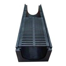 PE배수로 빗물받이 배수로덮개 100x100x90x10, 1000x100x90x10 덮개 포함형, 10개