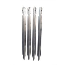 캠핑웨건 캠핑용품 캠핑카트 폴딩카트 캠핑장비 접이식카트 캠핑 텐트 로프용 알루미늄 말뚝 1m 초경량 액, 08 white 4pcs, 08 white 4pcs