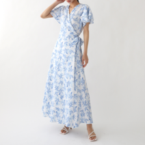 수키 린넨 롱 랩 원피스 1081202