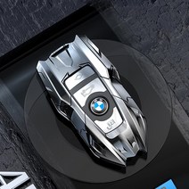 BMW X6 E71 E72 F16 전용 로봇키케이스 홀더 키링 지갑 커버 스마트키 액세서리 튜닝 몰딩용품, BMW구형_스페이스그레이