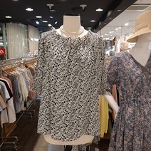 [백화점SAY][파파야] 넥밴딩 잔꽃 레이온 블라우스 PNLRBL035B