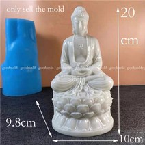 불교용품 불상 부처님 조각상 미니불상 인테리어 종교용품 부처님 동상 실리콘 몰드 큰, 대형 금형