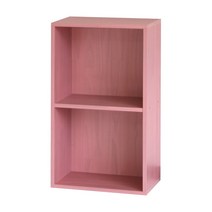 양지가구 공간박스2단 책장 책장 책꽂이 수납장 교구장 정리함 공간박스 양지책장 어린이집 유치원 공간정리 틈새장 3단책장 원목책꽂이 삼나무 조립형 전면책장, 07.공간2단 진달래