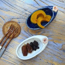 손화 고무신 찬기 핸드메이드 도자기 찬기 반찬그릇, 화이트, 1개