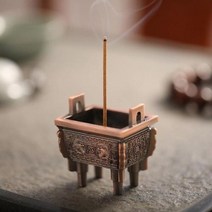 연꽃 불교초 향 촛대 캔들 절 크리 에이 티브 미니 홀더 삼각대 향베이스 금속 공예 홈 인테리어 샌들 우드 버너 가정용, B