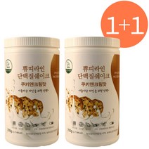 쀼띠라인 단백질쉐이크 1+1 /쿠키앤크림맛+쿠키앤크림맛, 2개