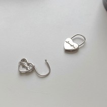 여성 S925 하트자쇠 귀걸이 이어링