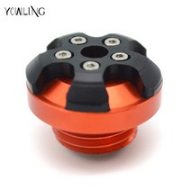 M20 x 2.5 바이크 오토바이 엔진 오일 캡 cnc 필러 커버 나사 혼다 MSX125 MSX125SF CBR1000 CBR500R ER-6N Z800 Z1000, [05] orange