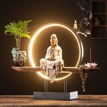 천수관음 부처상 LED 불교 부처 장식 인테리어, 관음(베이지색)