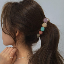 초콜리트쥬얼리 샤베트 크리스탈 원석 캔디 바나나 집게핀 5color
