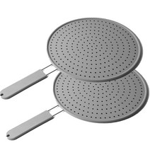 1+1 키친어썸 만능 실리콘 후라이팬 덮개, 2개, 28cm