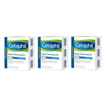 Cetaphil 세타필 딥클렌징 비누 Deep Cleansing Bar 127g 3개
