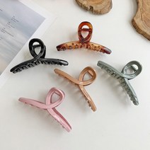 (7컬러/컬러추가)베이직 심플 꼬임 모던감성 데일리 바나나 올림머리 헤어 집게핀