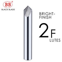 BB 챔퍼 밀링 커터 카바이드 코너 카운터 싱크 모따기 밀 디버링 에지 V 그 로브 라우터 60 90 120 도 2 3 플루트, [01] 60 Degree, [03] 2FBF2045, [03] 18mm