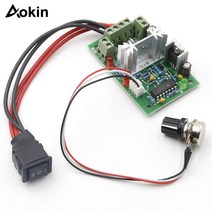 업그레이드된 가변 DC 모터 속도 PWM 컨트롤러 10V 12V 24V 30V 반전 스위치 120W, 한개옵션0