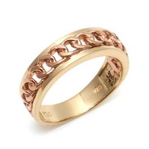 비앤비골드 18k 체인 콤비 반지 NPW18990