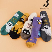 할로윈 유령박쥐 양말 5족 아동 어린이 양말 선물