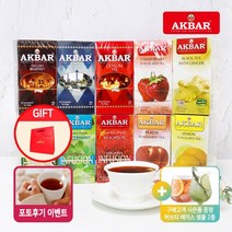 [아크바] 홍차 얼그레이 블랙티 허브차 루이보스 레몬차 생강차 25티백 10종 택1, 복수아향 25티백