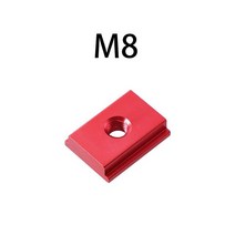 [JS] 테이블 톱 마이터 바 슬라이더 게이지 로드 T 슬롯 트랙 M6/M8T 나사 고정 DIY 목공 라우터용 알루미, 02 M8 slider_01 1pcs, 2.M8 slider  1pcs