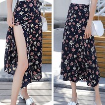 Joyce shop 쉬폰 플라워 랩 스커트