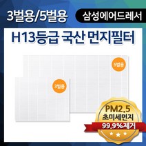 삼성 에어드레서 먼지필터 국산 H13등급 헤파원단 국내생산 일반형 대용량, 옵션1 : 3벌용 일반형 H13 국산 먼지필터