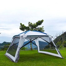 캠핑모기장텐트 캠핑 해충방지 나들이 미세방충망, 3.6x3.6m 블루