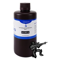 스크린인쇄 실크스크린인쇄 아크릴인쇄 KINGROON LCD 3D 프린터용 UV 수지 액체 포토폴리머 표준 1kg 블랙 그레이 화이트 405nm, 2.Black