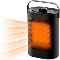 곱창난로대형업소용돈풍기공업용산업용난방기히터Airmsen-1200W 가정용 히터 조절 가능한 온도 및 과열 방, 01 Black_03 UK
