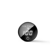 자동차 바이크 오토바이 DC 5V-48V LED 패널 디지털 전압계 배터리 용량 디스플레이 터치 온 오프 스위치 R9JF, [02] WHITE