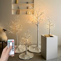 LED 자작나무 무드등 크리스마스 감성 트리 스탠드형 조명 인테리어, led 일반형 자작나무 중형 90cm
