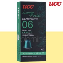 UCC 고메 네스프레소 호환 캡슐 룽고 포르테 10개입 / 간편 부드러운 에스프레소 아메리카노 라떼 커피 홈카페 디카페인 원두 믹스 산미 바디감 샷 크레마 다크 스페셜, 5g, 1팩