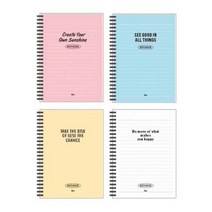 아이비스 2500 투명PP 스프링 노트 150X210mm 60매 랜덤발송, 랜덤