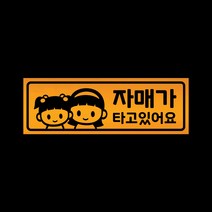 아기가타고있어요 자석 스티커 반사 옐로우 LMCM-039 자매, 반사-옐로우