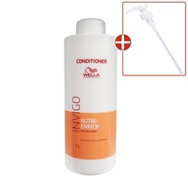 [웰라]인비고 뉴트리 엔리치 딥 너리싱 컨디셔너 1000ml, 인비고 뉴트리 컨디셔너+전용 펌프