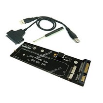 신테크 2012년 맥북 에어 프로의 SSD와 호환되는 USB SATA 케이블 포함 24핀 to 어댑터 (2013-2015년 SSD에는 맞지 않음), For SSD from 2012 Year