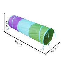 휴대용 다채로운 터널 텐트 크롤링 접이식 실내 놀이 집 소녀 소년 방 장식, purple blue green