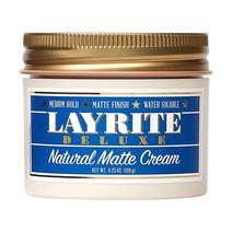 Layrite 레이라이트 내추럴 매트 헤어 크림 베이직 화이트 마일드 크림 소다 120g, Mild Cream Soda_4.25 Ounce (Pa